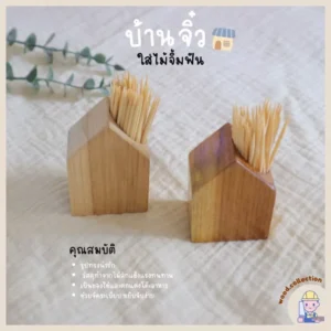บ้านจิ๋วใส่ไม้จิ้มฟัน ที่ใส่ไม้จิ้มฟัน