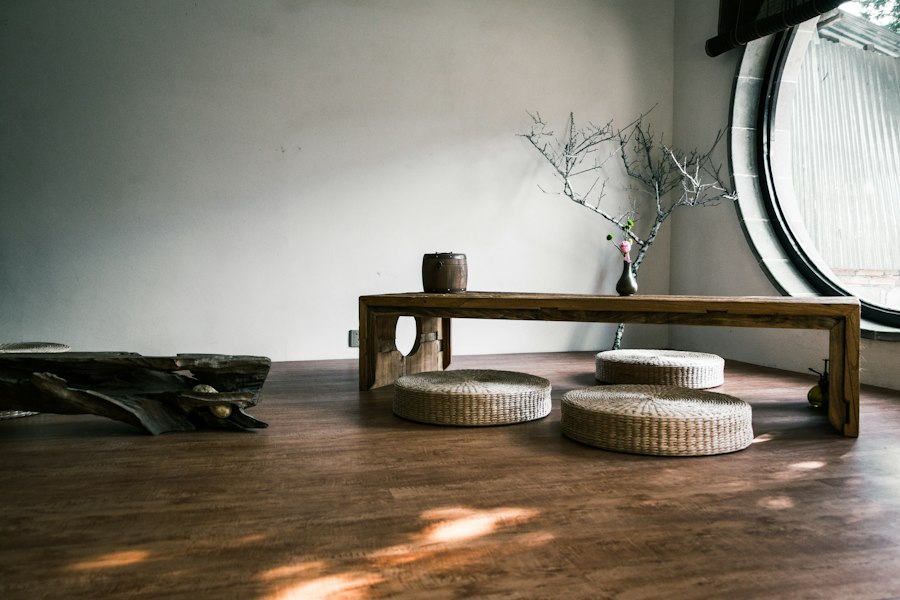 Japanese teak wood home decor